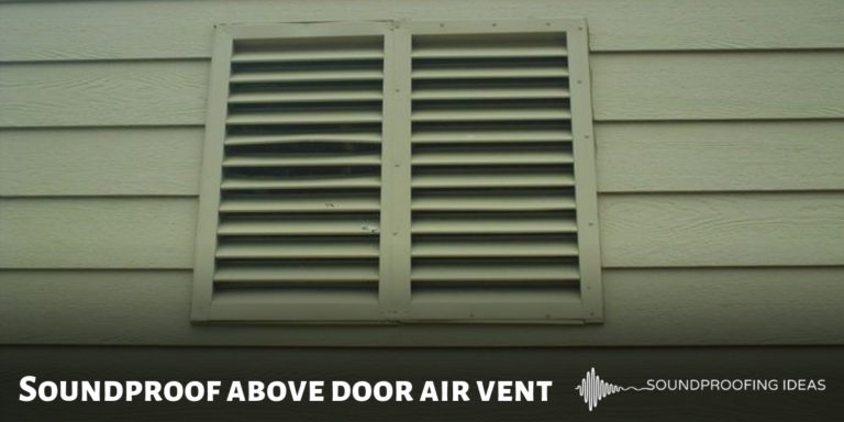 Soundproof Above Door Air Vent